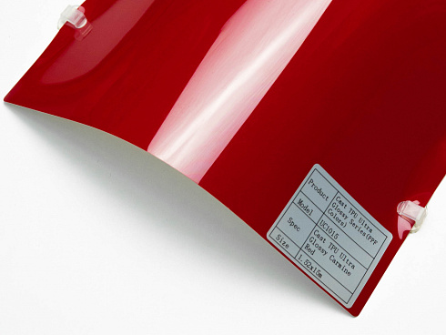Полиуретановая пленка PPF Colors Carmine Red (карминово-красный), глянцевая, UC1015, 1,52×15 м