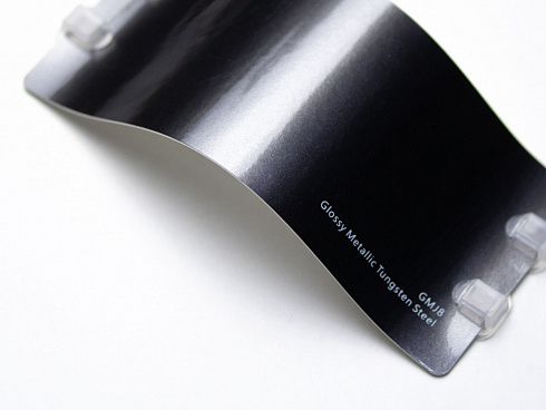 Виниловая плёнка Glossy Metallic Tungsten Steel (вольфрамово-стальной), глянцевая, GMJ8, 1,52×17,5 м