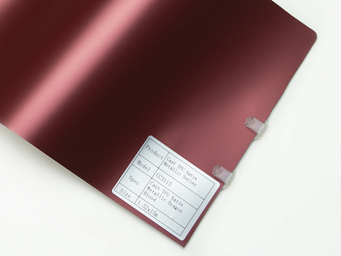 Полиуретановая пленка PPF Colors Metalliс Dragon Blood (кровь дракона), сатин, UC3115, 1,52×15 м