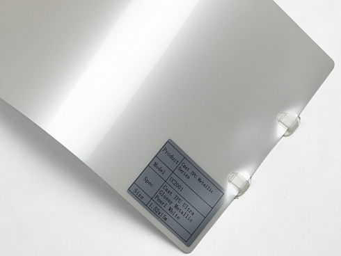 Полиуретановая пленка PPF Colors Glossy Metallic Pearl White (жемчужно-белый металлик), глянцевая, UC2001, 1,52×15 м