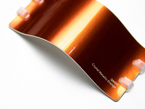Виниловая плёнка Crystal Metallic Orange (кристальный металлик оранжевый), QMD0, 1,52×17,5 м