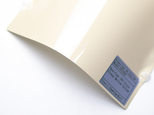 Полиуретановая пленка PPF Colors Yellow melon (слоновая кость), глянцевая, UC1033, 1,52×15 м