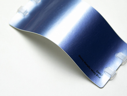 Виниловая плёнка IRISTEK Glossy Metallic Misty Blue (туманный синий), глянцевая, GMG7, 1,52×17,5 м