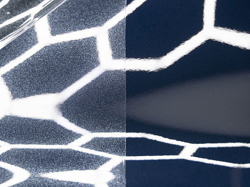 Прозрачная полиуретановая пленка с эффектом металлика, глянцевая, UC0105, 1,52×15 м