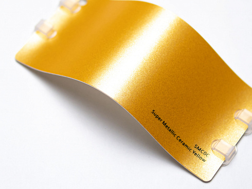 Виниловая плёнка Super Metallic Ceramic Yellow (металлик, керамический желтый), SMC0C, 1,52×17,5 м
