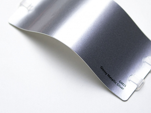 Виниловая плёнка Glossy Metallic Silver (серебряный), глянцевая, GMJ5, 1,52×17,5 м