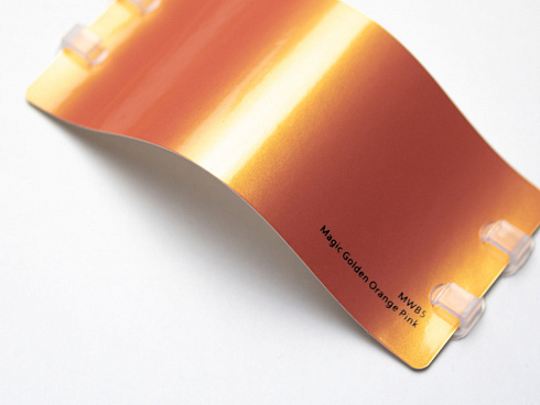 Виниловая плёнка Magic Golden Orange Pink (золотистый оранжево-розовый), MWB5, 1,52×17,5 м