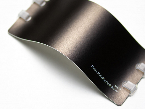 Виниловая плёнка Matte Metallic Dark Brown (темно-коричневый), MEI9, 1,52×17,5 м