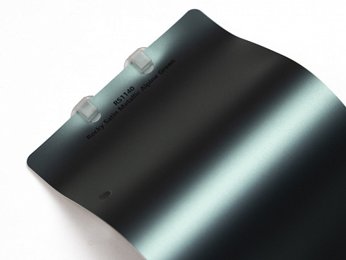 Виниловая плёнка Rocky Satin RS1140 Metallic Alpine Green (альпийский зеленый металлик)