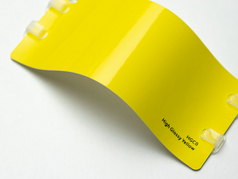 Виниловая плёнка IRISTEK High Glossy Yellow (блестящий желтый), HGC0, 1,52×17,5 м