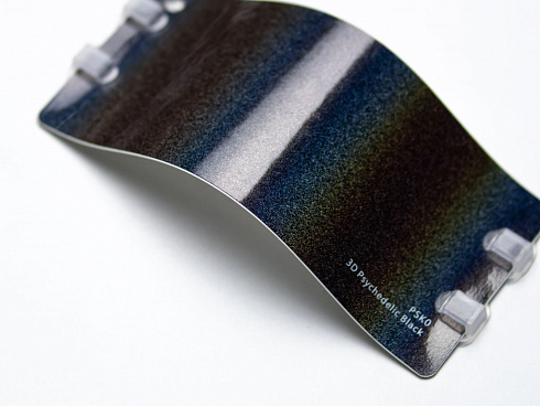 Виниловая плёнка 3D Psychedelic Black (психоделический черный), глянцевая, PSK0, 1,52×17,5 м