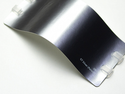 Виниловая плёнка GT Silver Metallic Porsche (серебристый), глянцевая, ORJ2, 1,52×17,5 м