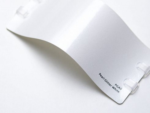 Виниловая плёнка Pearl Glitter White (жемчужная сверкающая белая), PGA0, 1,52×17,5 м