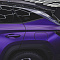 Hyundai Tucson оклейка в виниловую пленку SunMax (1047, Satin Midnight Purple)