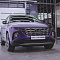 Hyundai Tucson оклейка в виниловую пленку SunMax (1047, Satin Midnight Purple)