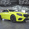 Mercedes-Benz E-Class оклейка в виниловую пленку SunMax (355, Coral Yellow Green), стайлинг