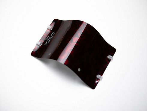 Виниловая плёнка IRISTEK Super Glossy Forged Carbon Fiber Red (кованый красный карбон), FFB0P, 1,52×17,5 м