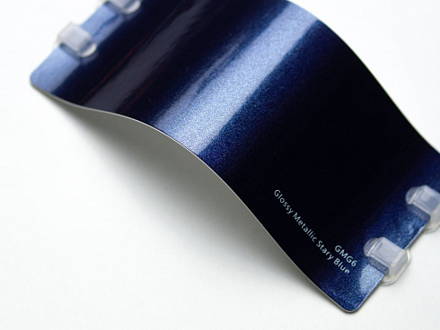 Виниловая плёнка Glossy Metallic Stary Blue (звездный синий), глянцевая, GMG6, 1,52×17,5 м
