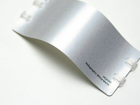 Виниловая плёнка Holographic White Matte (голографический белый), матовая, HOA0M, 1,52×17,5 м