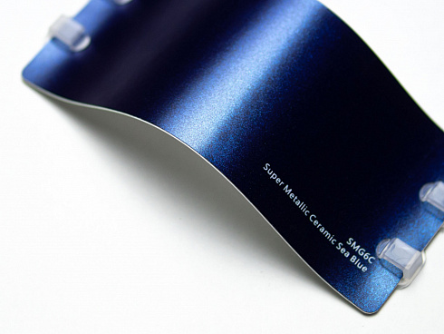 Виниловая плёнка Super Metallic Ceramic Sea Blue (металлик, керамика цвета морской волны), SMG6C, 1,52×17,5 м