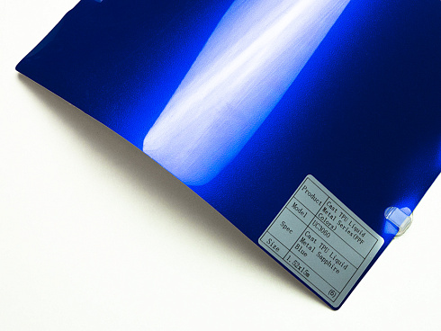 Полиуретановая пленка PPF Colors Liquid Metal Sapphire Blue (синий сапфир), глянцевая, UC3060, 1,52×15 м