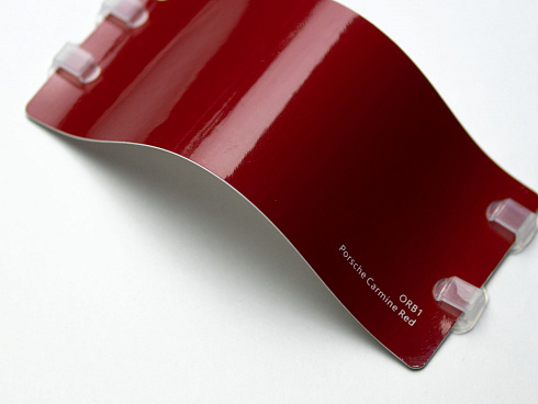 Виниловая плёнка Porsche Carmine Red (Porsche карминово-красный), глянцевая, ORB1, 1,52×17,5 м