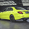 Mercedes-Benz E-Class оклейка в виниловую пленку SunMax (355, Coral Yellow Green), стайлинг